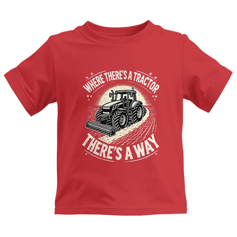 Where There's A Tractor There's A Way 1 - Kids Heavy Cotton™ Tee