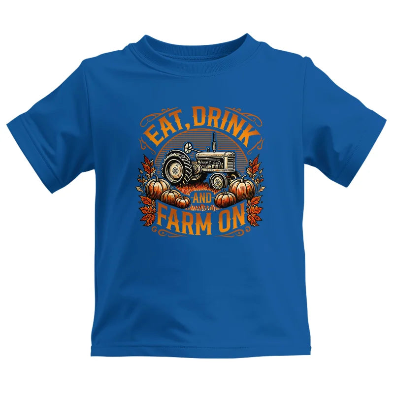 Eat Drink and Farm On 2 - Kids Heavy Cotton™ Tee