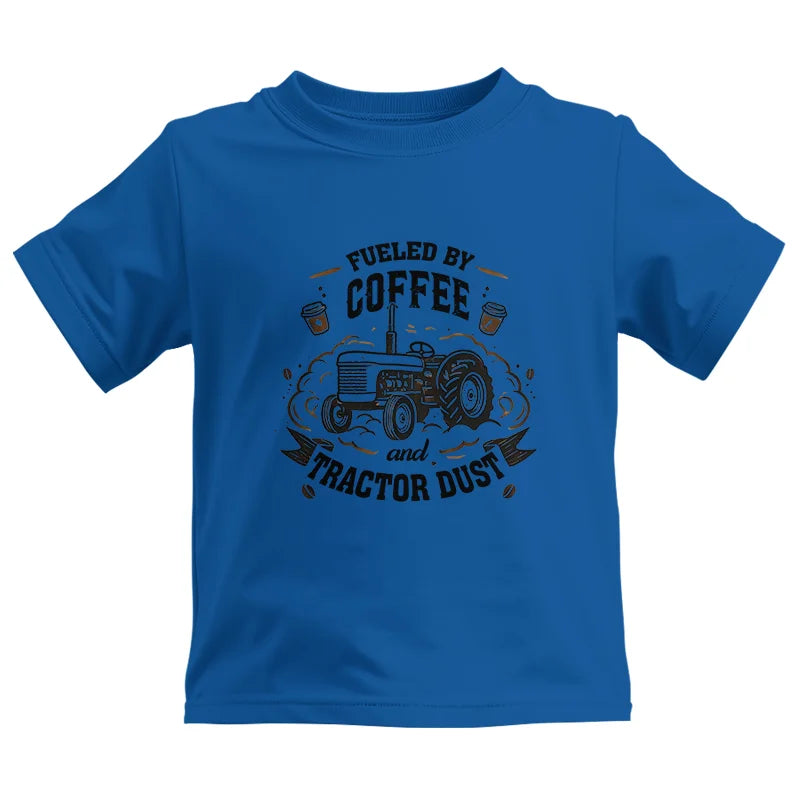 Image of Fueled By Coffee And Tractor Dust - Kids Heavy Cotton™ Tee