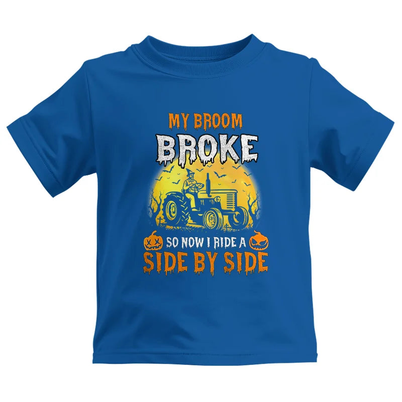 Image of My Broom Broke_I Have A Tractor Halloween - Kids Heavy Cotton™ Tee