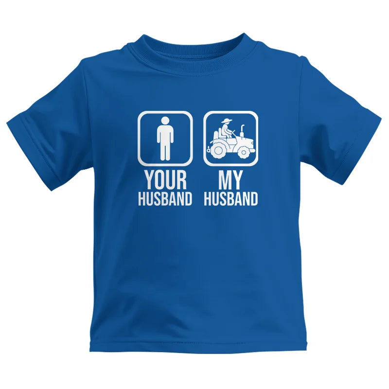 My Husband Is Cooler Than Yours Funny Farm Tractor 1 - Kids Heavy Cotton™ Tee