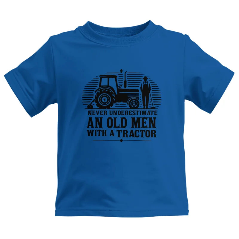 Never Underestimate An Old Men With A Tractor - Kids Heavy Cotton™ Tee