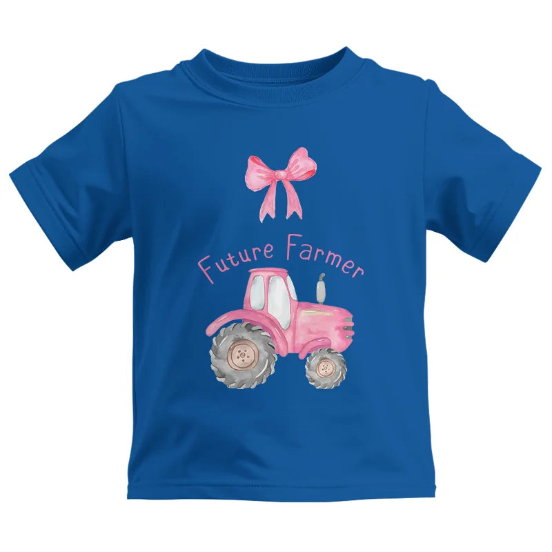 Image of Pink Tractor For Future Farmer - Kids Heavy Cotton™ Tee