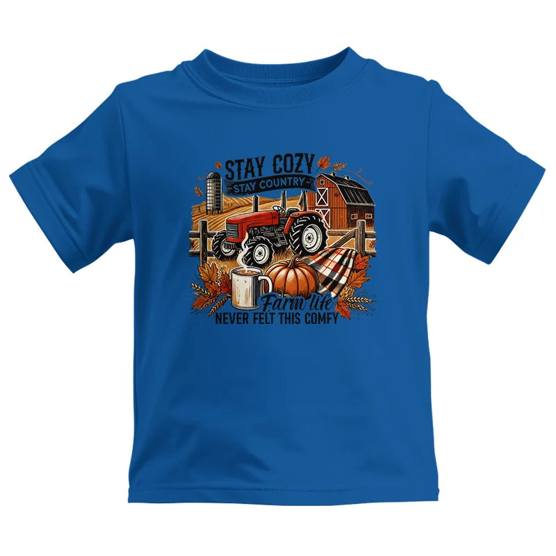 Stay Cozy_Stay Country_Farm Life Never Felt This Comfy - Kids Heavy Cotton™ Tee