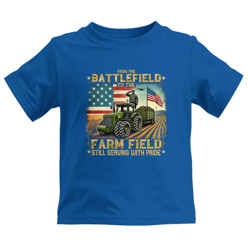 Veteran Farmer From The Battlefield To The Farm Field 2 - Kids Heavy Cotton™ Tee