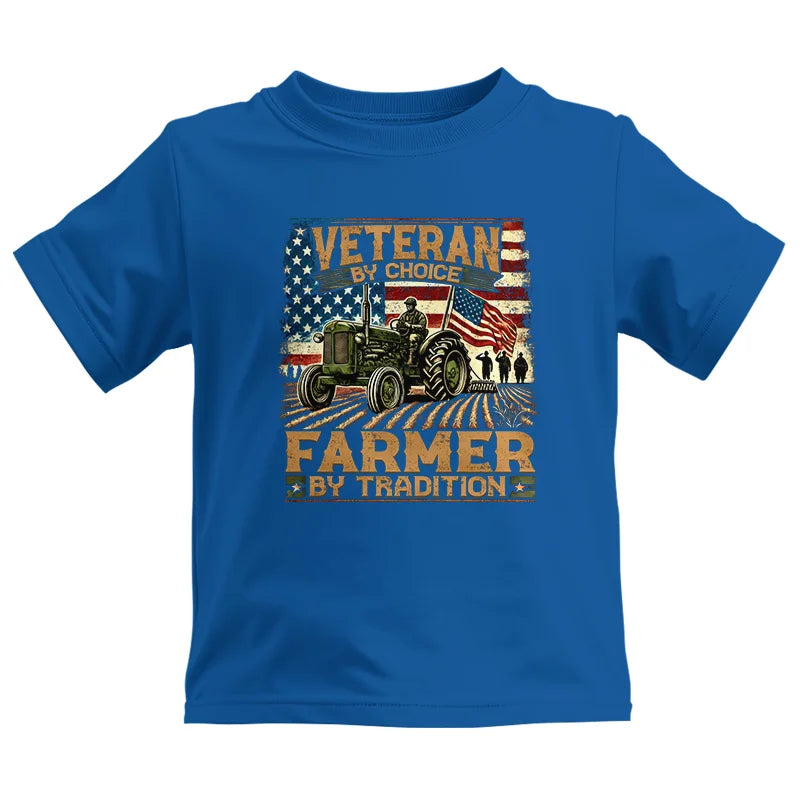 Image of Veteran Farmer Veteran By Choice_Farmer By Tradition - Kids Heavy Cotton™ Tee