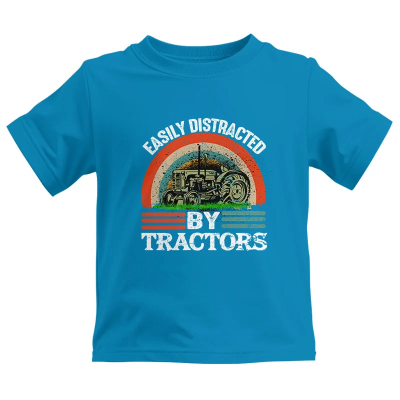 Easily Distracted By Tractors - Kids Heavy Cotton™ Tee