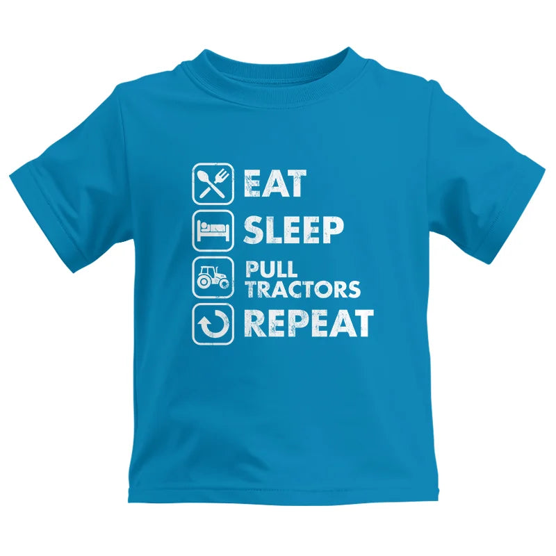 Eat Sleep Pull Tractors Repeat - Kids Heavy Cotton™ Tee