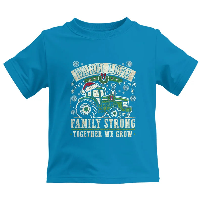 Image of Farm Life Family Strong Together We Grow - Kids Heavy Cotton™ Tee