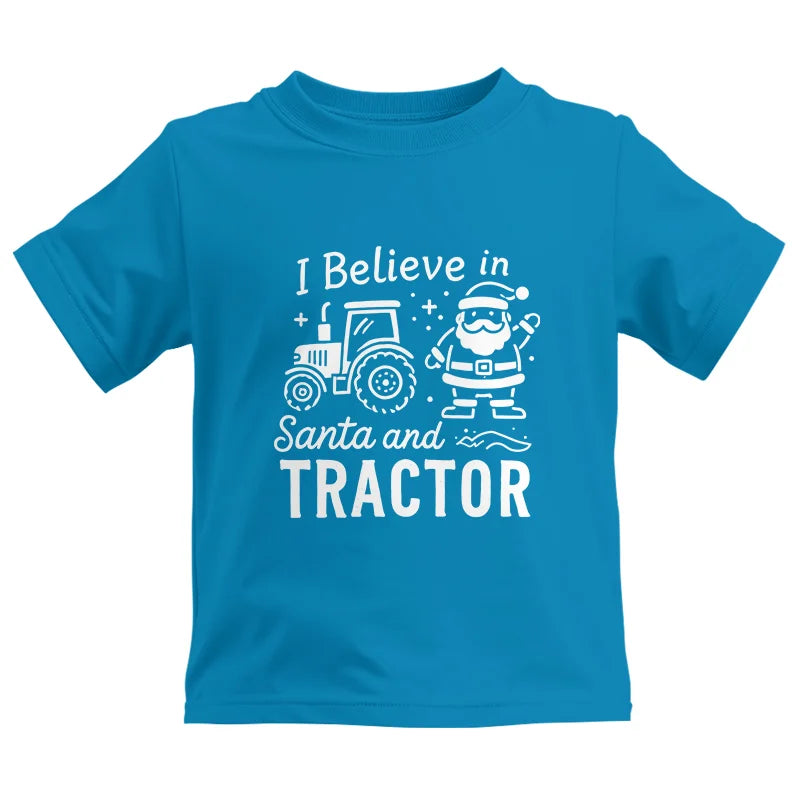 I Believe In Santa And Tractor - Kids Heavy Cotton™ Tee