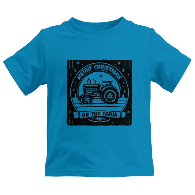 Merry Chritmas On The Farm 5 - Kids Heavy Cotton™ Tee