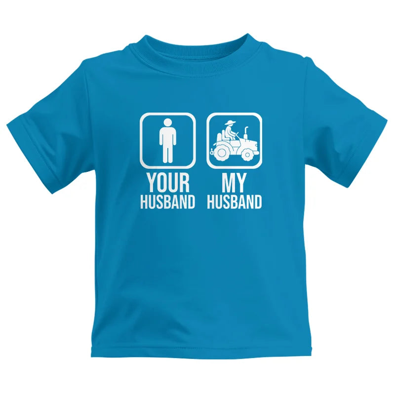 My Husband Is Cooler Than Yours Funny Farm Tractor 1 - Kids Heavy Cotton™ Tee