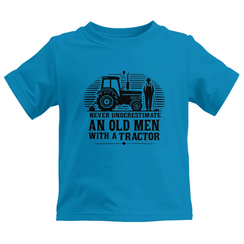 Image of Never Underestimate An Old Men With A Tractor - Kids Heavy Cotton™ Tee