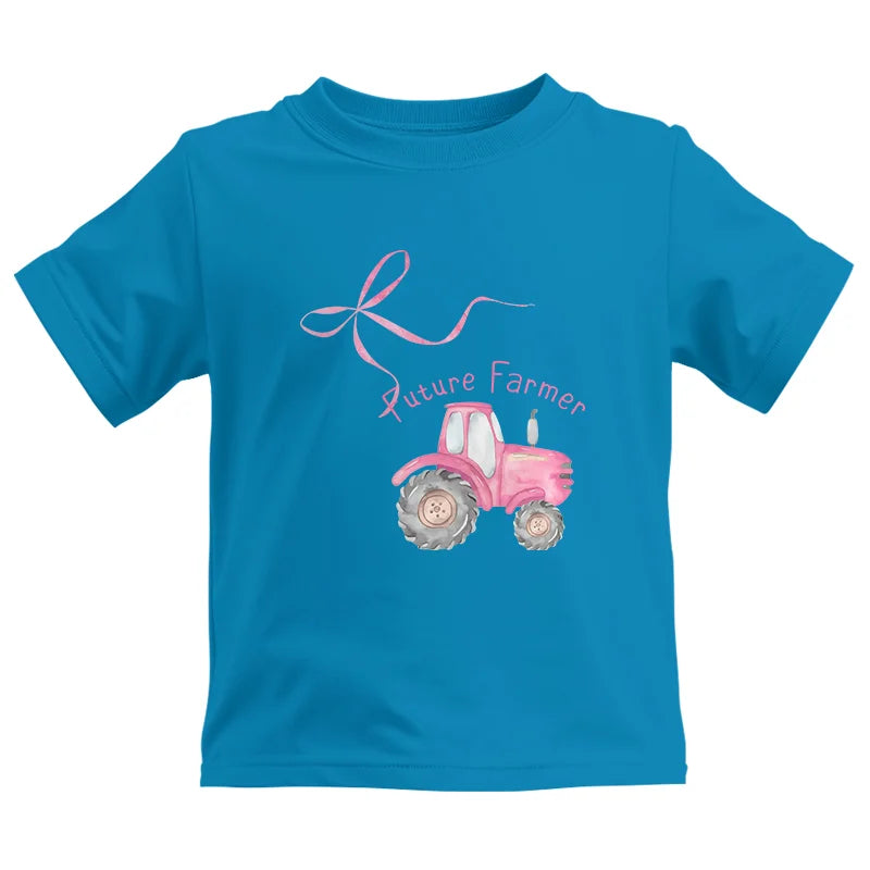 Pink Bow Cute Tractor - Kids Heavy Cotton™ Tee