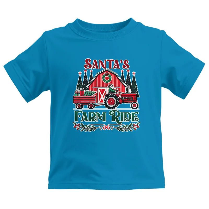 Image of Santa's Farm Ride 1 - Kids Heavy Cotton™ Tee