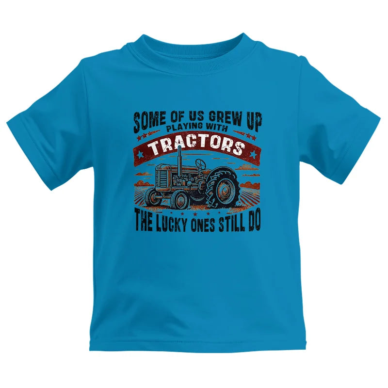 Image of Some Of Us Grew Up Playing With Tractors 2 - Kids Heavy Cotton™ Tee