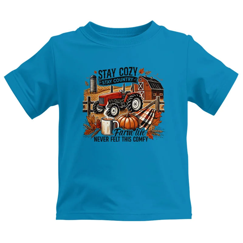 Stay Cozy_Stay Country_Farm Life Never Felt This Comfy - Kids Heavy Cotton™ Tee