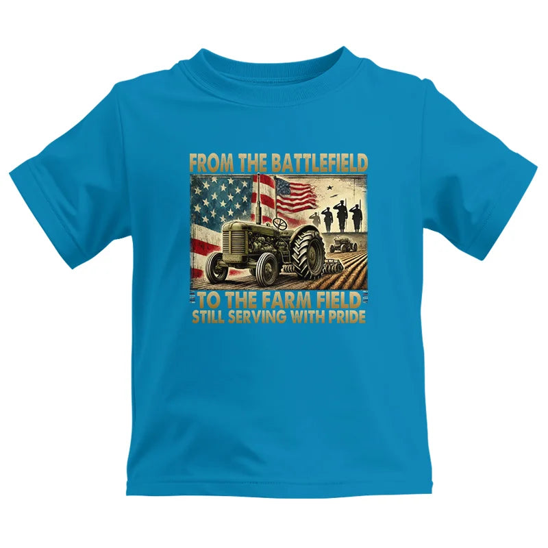 Image of Veteran Farmer From The Battlefield To The Farm Field 1 - Kids Heavy Cotton™ Tee