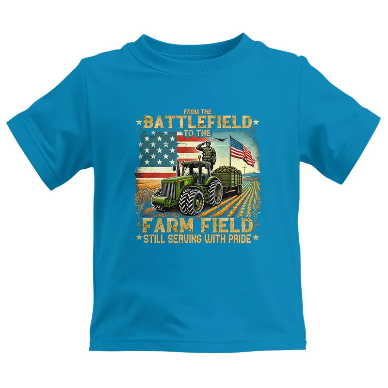 Veteran Farmer From The Battlefield To The Farm Field 2 - Kids Heavy Cotton™ Tee