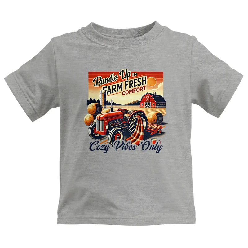 Image of Bundle Up in Farm Fresh Comfort_Cozy Vibes Only 2 - Kids Heavy Cotton™ Tee