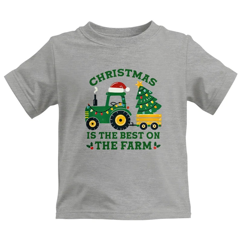 Christmas Is The Best On The Farm - Kids Heavy Cotton™ Tee