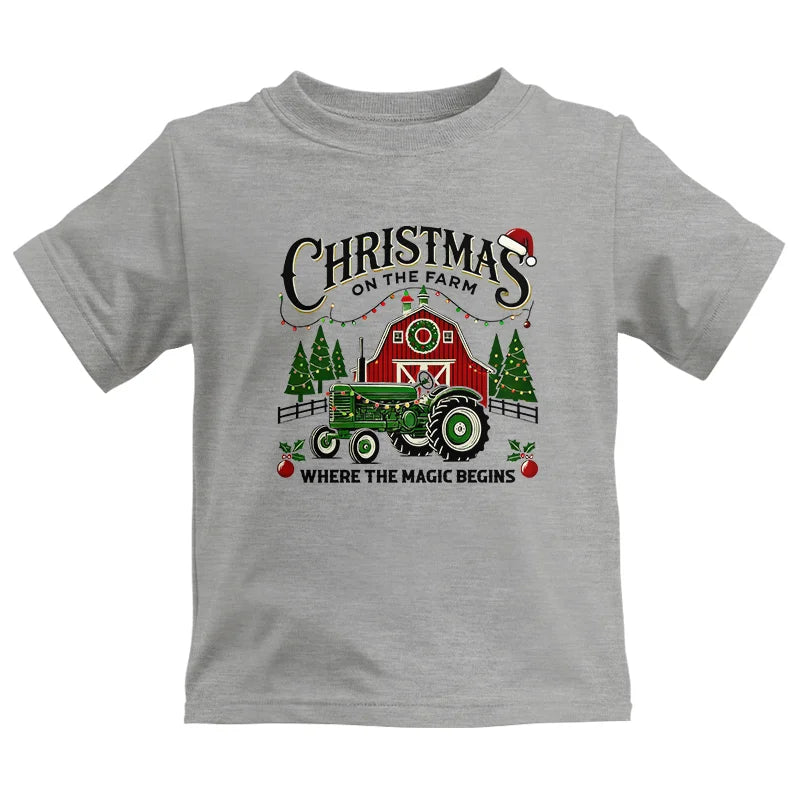 Image of Christmas on the Farm Where the Magic Begins! 5 - Kids Heavy Cotton™ Tee