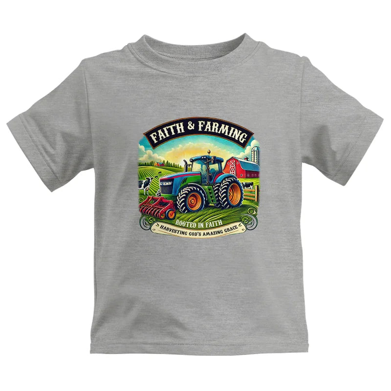 Image of Faith And Farming 2 - Kids Heavy Cotton™ Tee