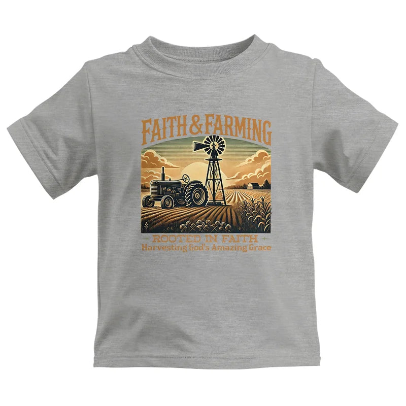 Image of Faith And Farming 3 - Kids Heavy Cotton™ Tee