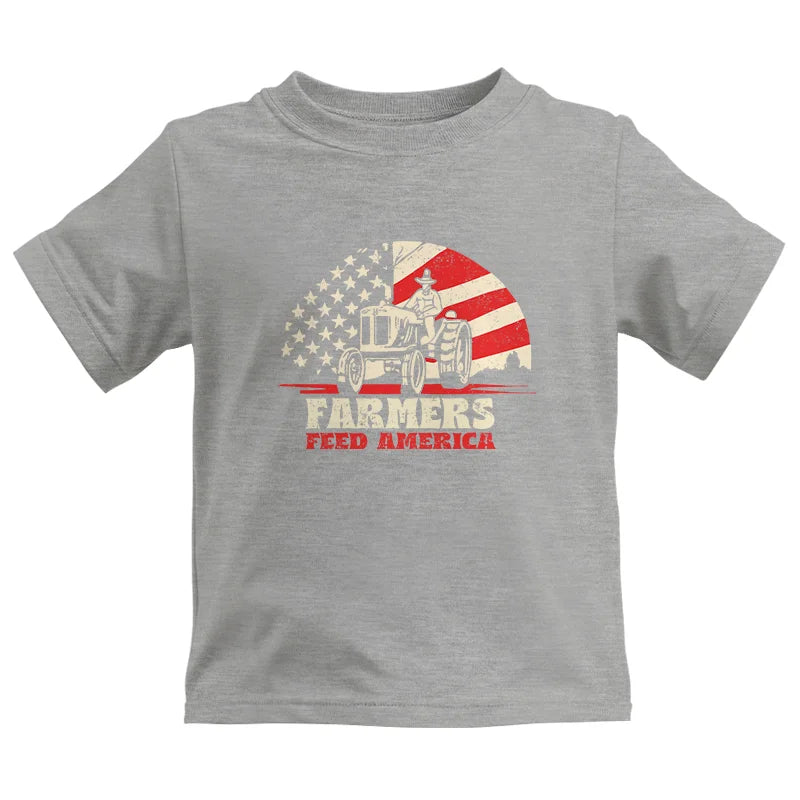 Image of Farmers Feed America Support Farmers - Kids Heavy Cotton™ Tee