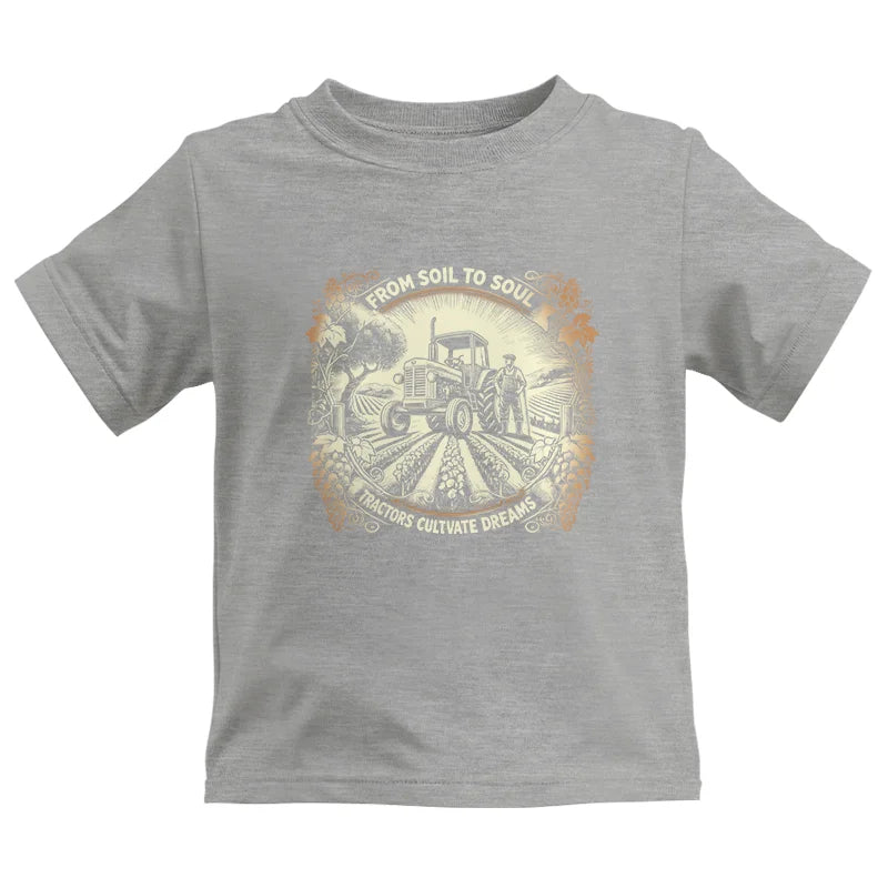 Image of From Soil To Soul_Tractors Cultivate Dreams 2 - Kids Heavy Cotton™ Tee