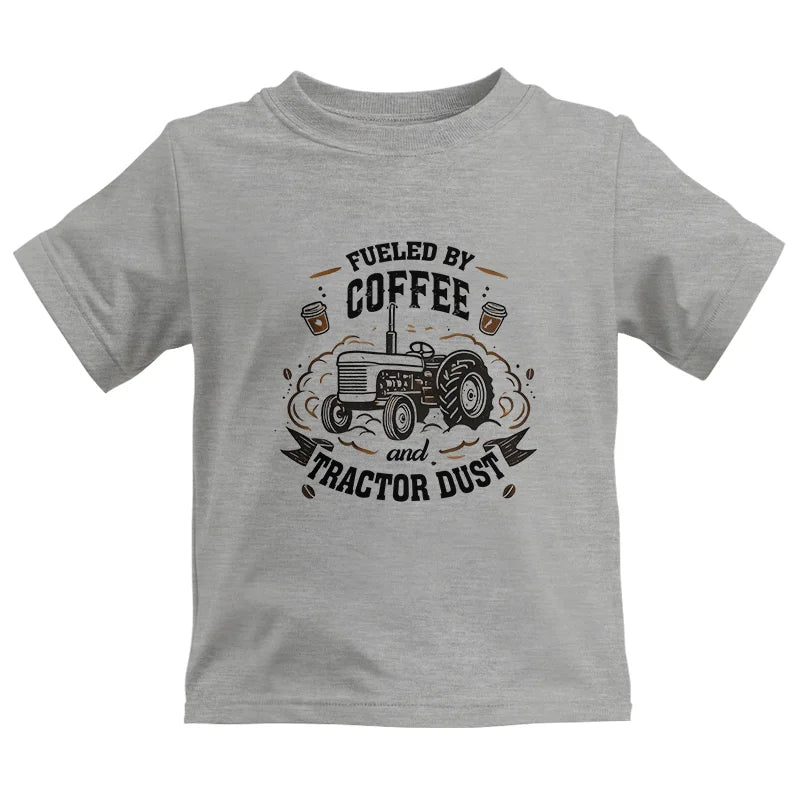 Fueled By Coffee And Tractor Dust - Kids Heavy Cotton™ Tee