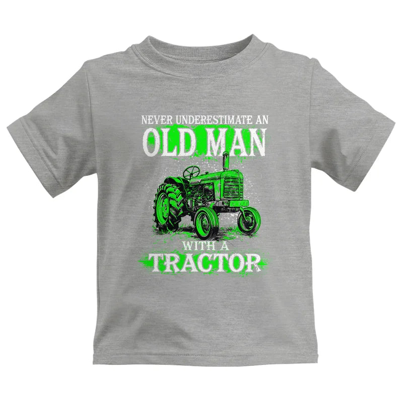 Funny Quote Never Underestimate Old Man Tractor - Kids Heavy Cotton™ Tee