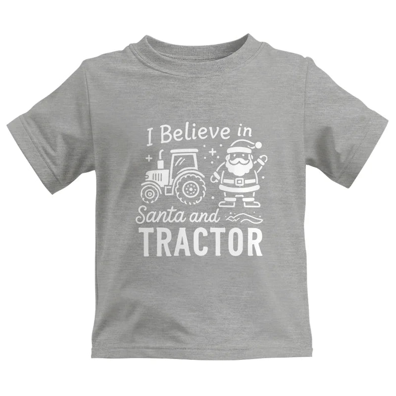 I Believe In Santa And Tractor - Kids Heavy Cotton™ Tee