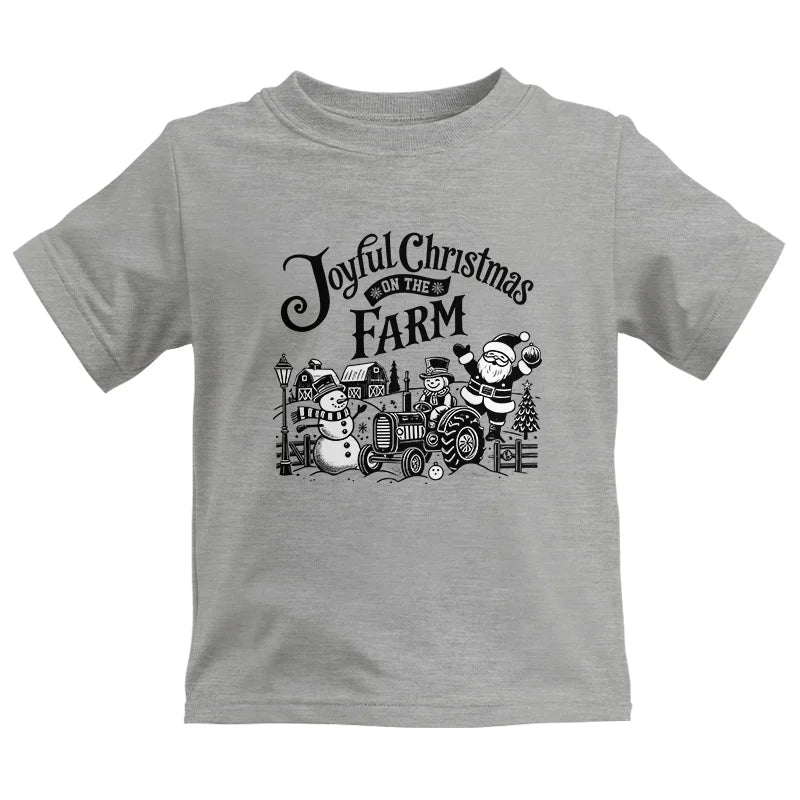 Image of Joyful Christmas On The Farm 1 - Kids Heavy Cotton™ Tee