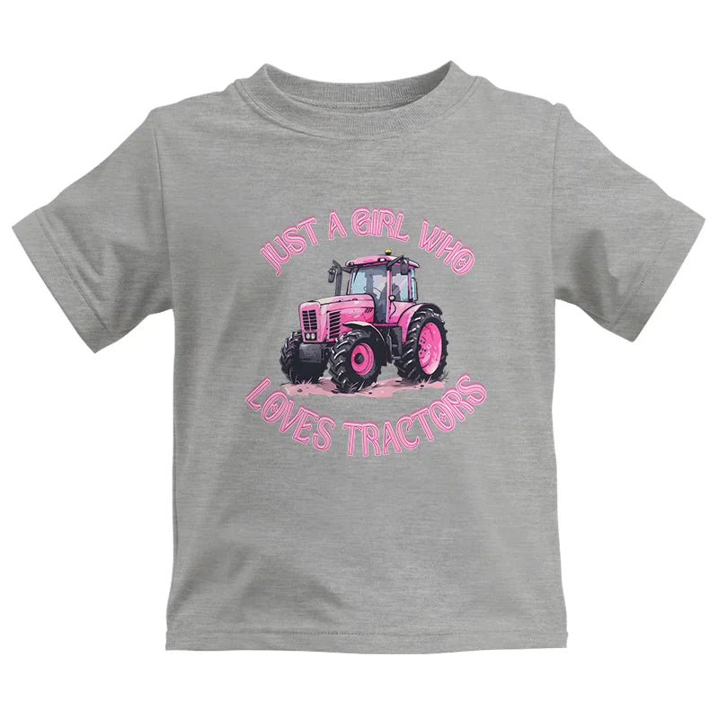 Image of Just A Girl Who Loves Tractors 1 - Kids Heavy Cotton™ Tee