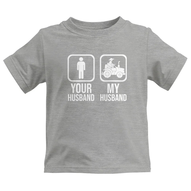 My Husband Is Cooler Than Yours Funny Farm Tractor 1 - Kids Heavy Cotton™ Tee