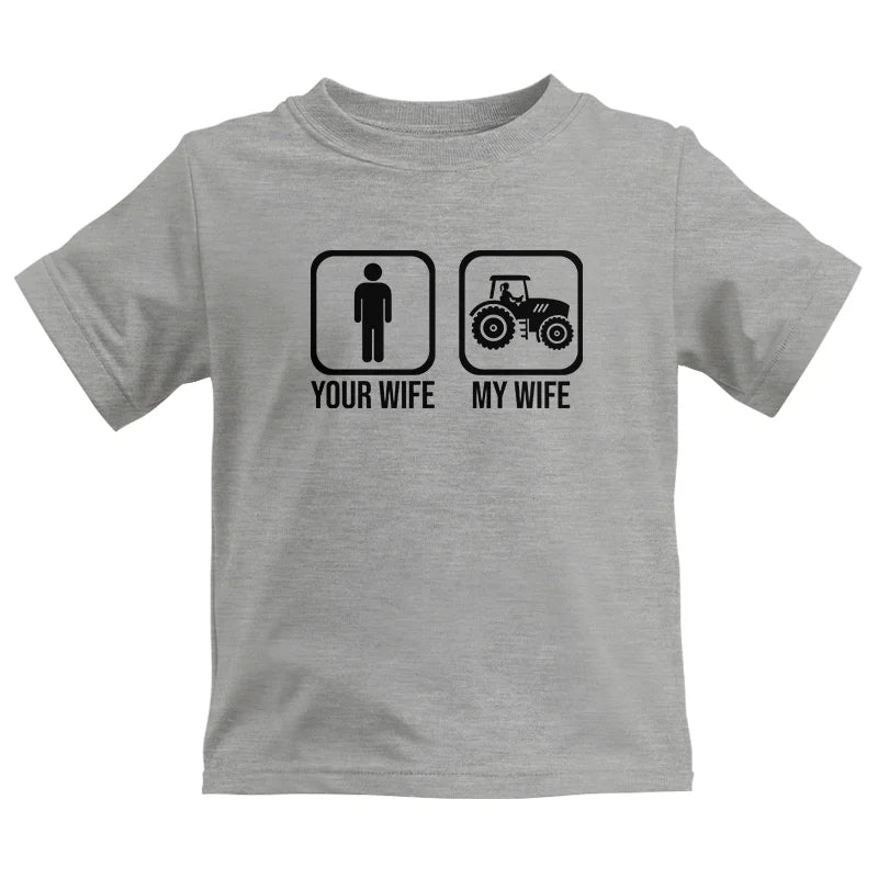 My Wife Is Cooler Than Yours Funny Farm Tractor 2 - Kids Heavy Cotton™ Tee