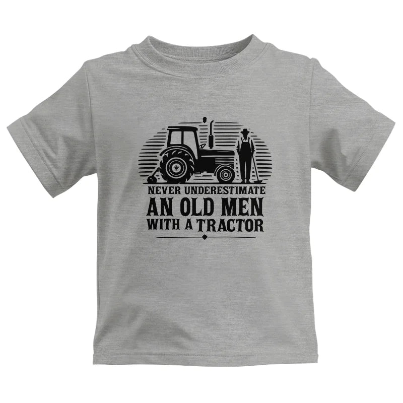 Never Underestimate An Old Men With A Tractor - Kids Heavy Cotton™ Tee