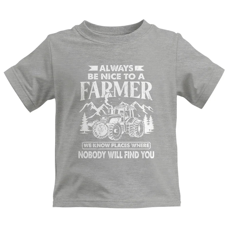 Image of Nice Farmer Funny Tractor Rancher Farming - Kids Heavy Cotton™ Tee