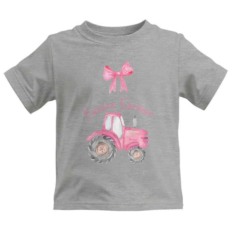 Pink Tractor For Future Farmer - Kids Heavy Cotton™ Tee