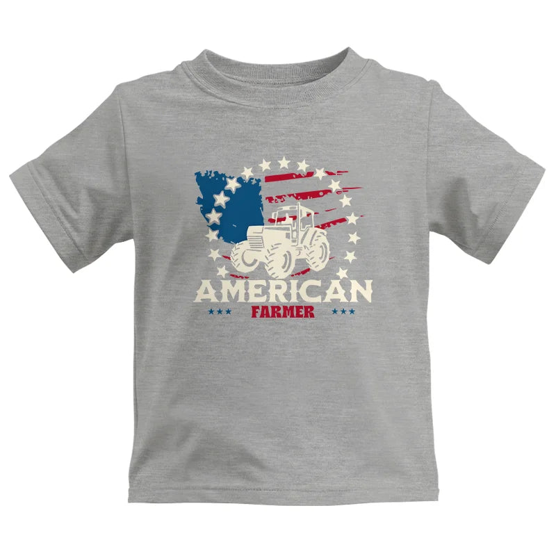 Image of Proud To Be An American Farmer Citizen Veteran - Kids Heavy Cotton™ Tee