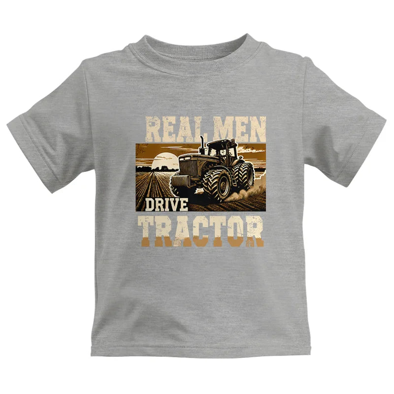 Real Men Drive Tractor - Kids Heavy Cotton™ Tee