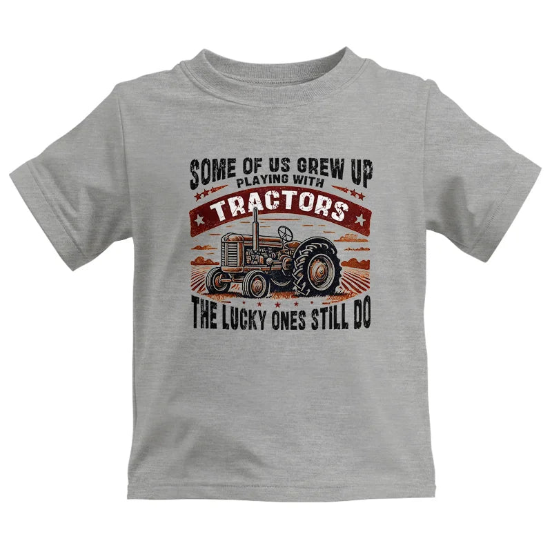 Image of Some Of Us Grew Up Playing With Tractors 2 - Kids Heavy Cotton™ Tee