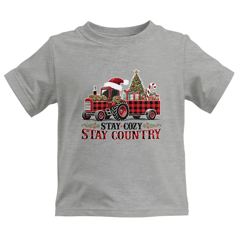 Image of Stay Cozy Stay Country - Kids Heavy Cotton™ Tee