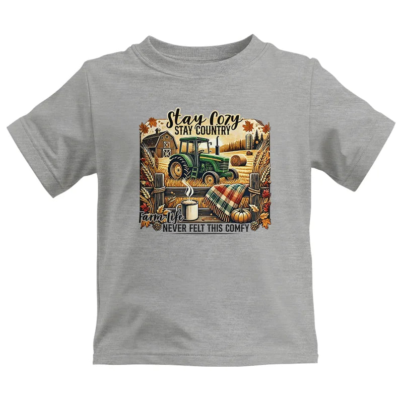 Stay Cozy_Stay Country_Farm Life Never Felt This Comfy 2 - Kids Heavy Cotton™ Tee