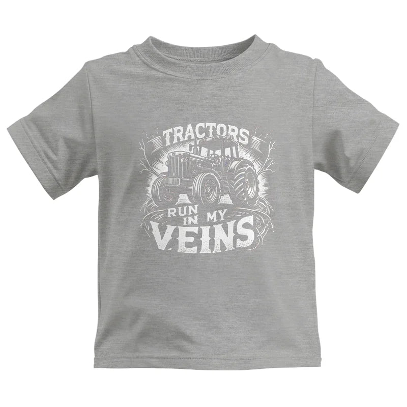 Tractors Run In My Veins - Kids Heavy Cotton™ Tee