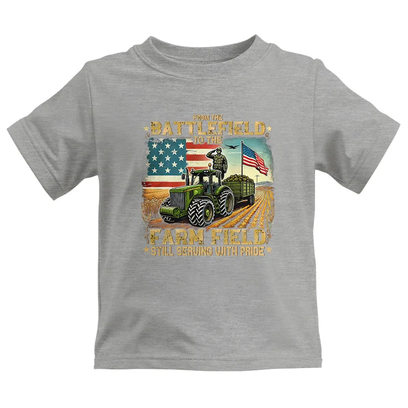 Veteran Farmer From The Battlefield To The Farm Field 2 - Kids Heavy Cotton™ Tee