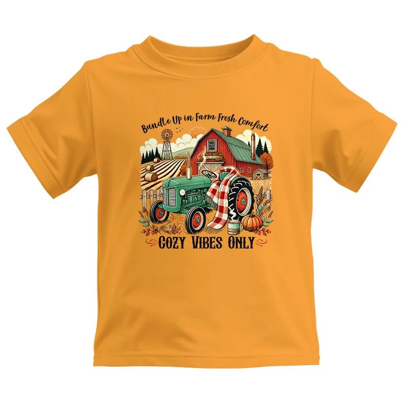 Image of Bundle Up in Farm Fresh Comfort_Cozy Vibes Only - Kids Heavy Cotton™ Tee