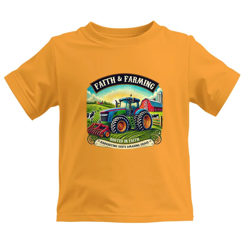 Image of Faith And Farming 2 - Kids Heavy Cotton™ Tee