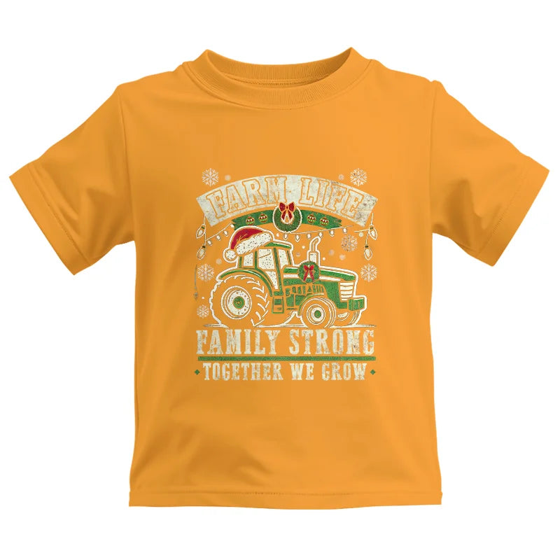 Farm Life Family Strong Together We Grow - Kids Heavy Cotton™ Tee